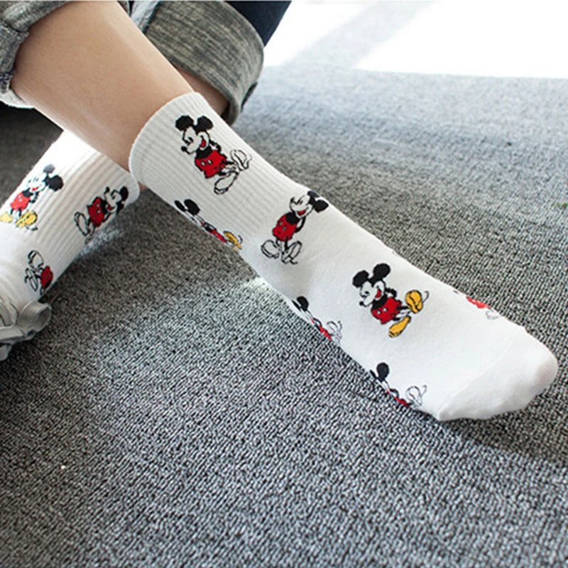2019 koreanische Stil Микки Socken Mode Neuheit Warme мультфильм Maus Sox Vier Jahreszeiten Wilden Komfortable Atmungsaktive