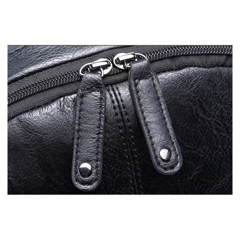 Мужской кожаный рюкзак в стиле преппи повседневный школьный для колледжа