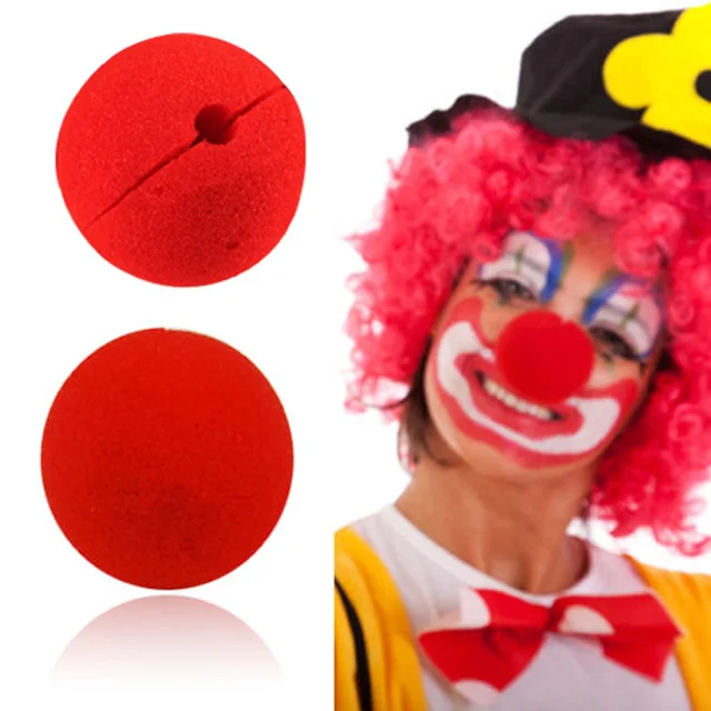 100 Pcs/lot  Decoration Sponge Ball Red Clown Magic Nose for Halloween  Masquerade Decoration Free Shipping
