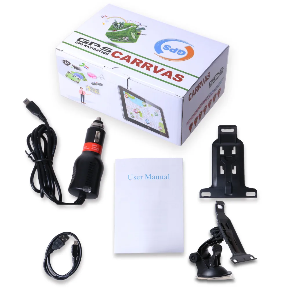 CARRVAS 7 дюймов емкостный экран Автомобильный GPS навигатор FM 8 Гб 256 м карта России