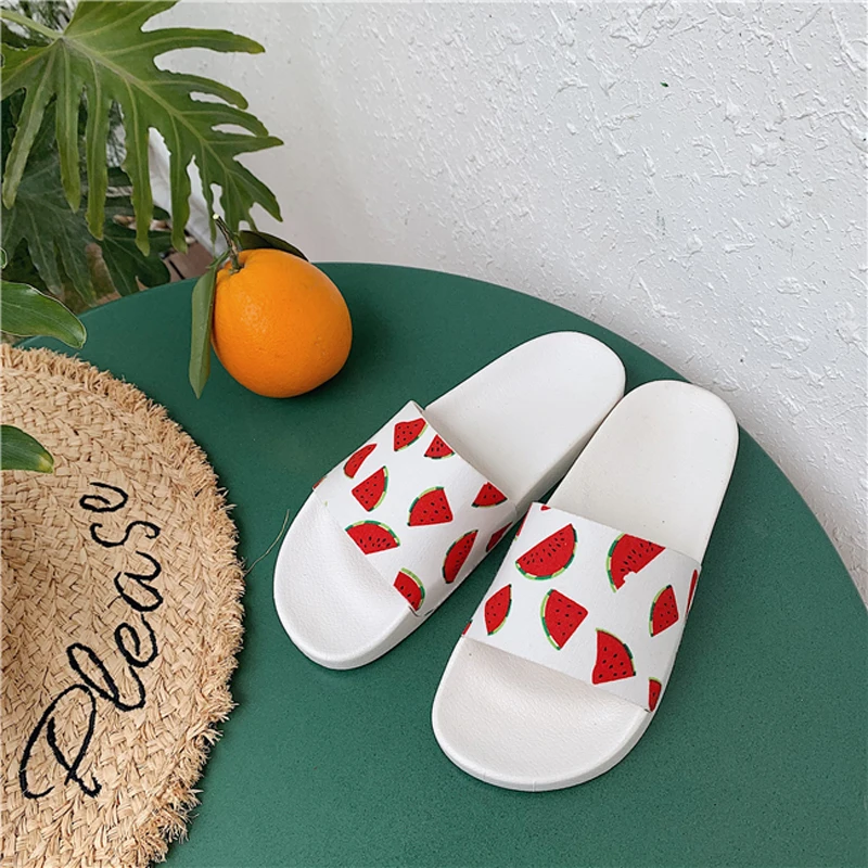 RASS PLESummer/тапочки женская обувь тапочки с фруктовым арбузом Вьетнамки сандалии