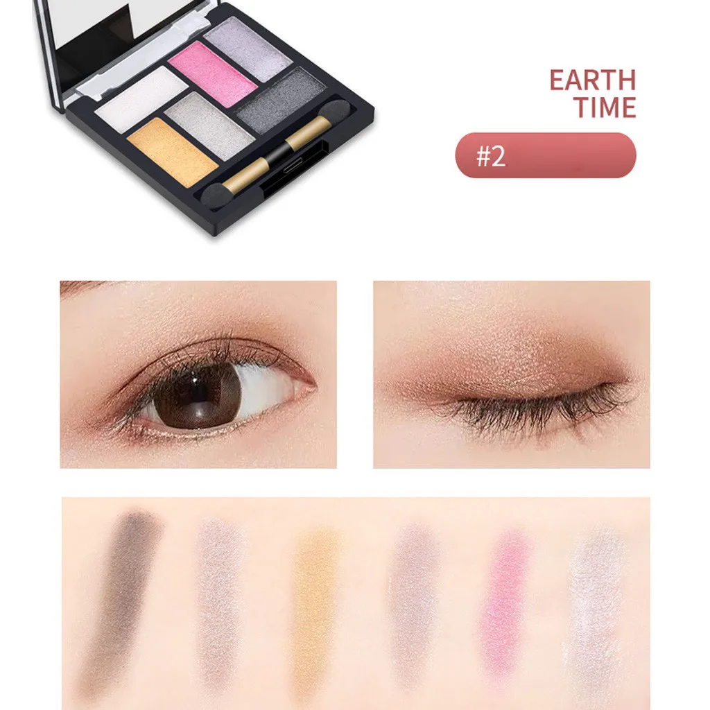 Хит продаж косметическая матовая палитра для макияжа 6 цветов тени век maquillajes para