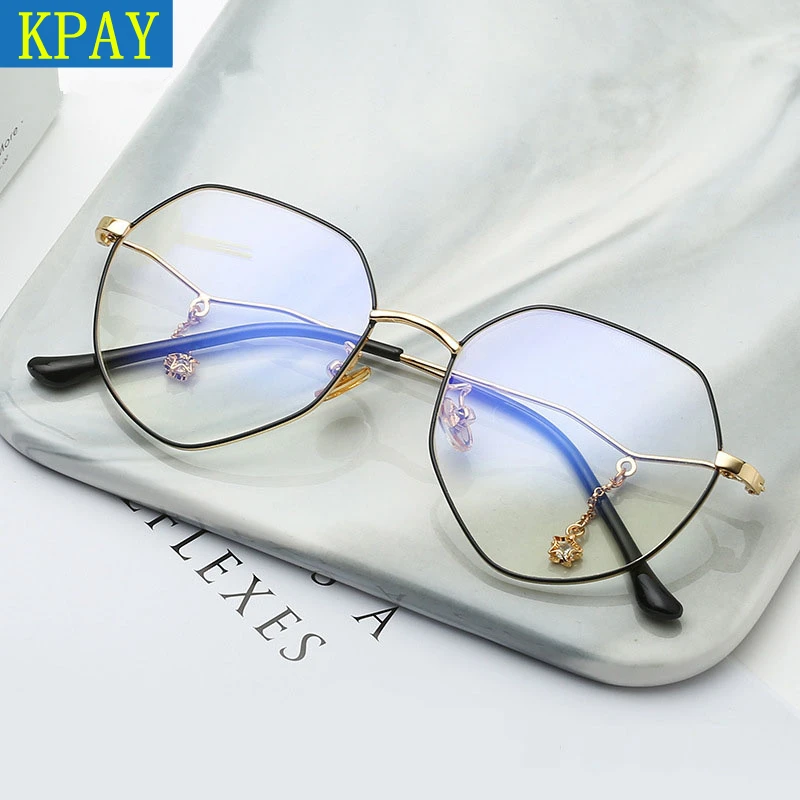 Новинка 2019 модные дизайнерские женские очки оптическая оправа металлическая