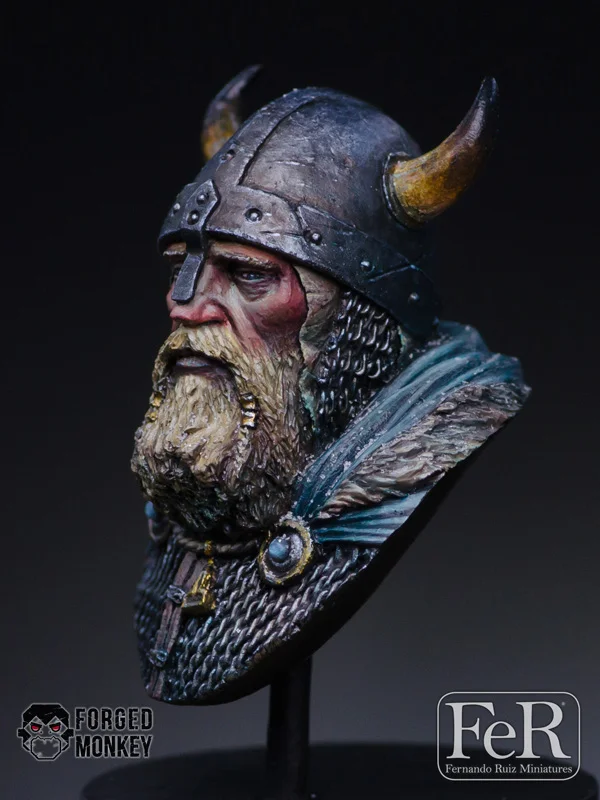 [Loong Way Miniatures] Фер миниатюрный Einar Erikson Norse Prince Бюст Смола Миниатюрный | Игрушки и