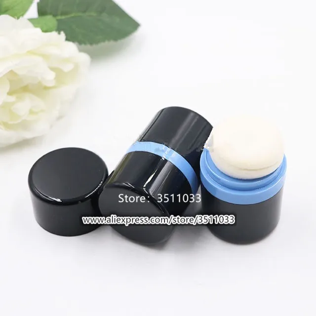 20 мл/г коробка для порошка черного гриба маленькая банка румян черная синяя