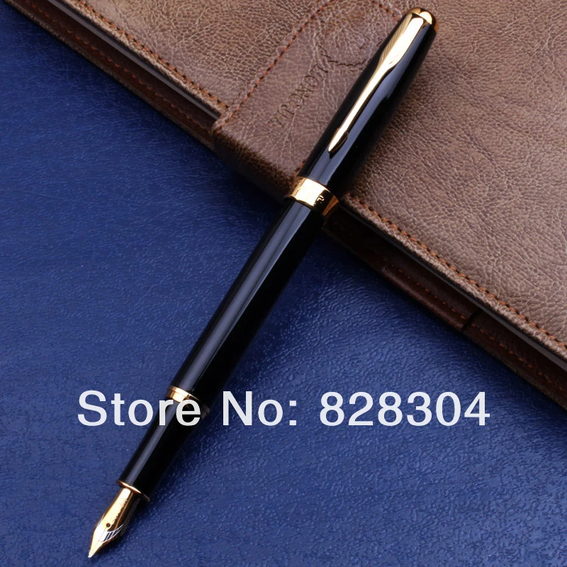 

pen pen Paul 388 gloss black gold clip Office fountain pen free shipping