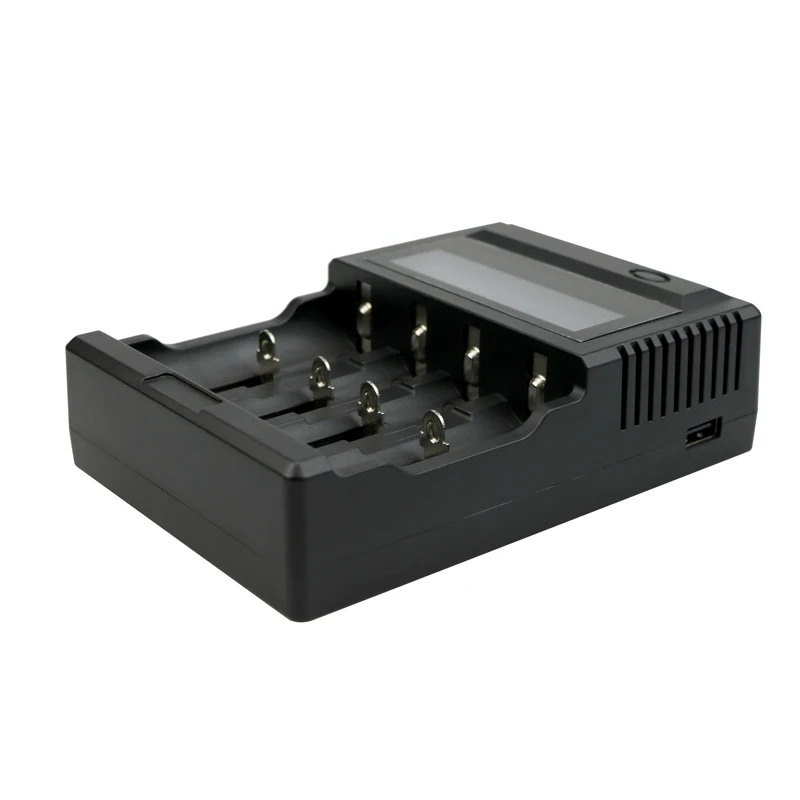 4 слота ЖК дисплей интеллектуальный Индикатор зарядное устройство для 26650 14500 18650