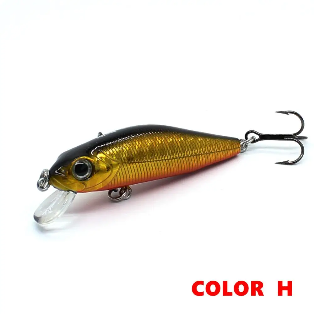 color H bp55 AOCLU jerkbait воблеры супер качество 6 цветов 55 мм Жесткая приманка гольян кренкбейт тонущие рыболовные наживки VMC крючки - Цвет: color H bp55