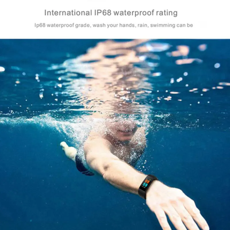Фитнес трекер IP68 водонепроницаемый с пульсометром и тонометром|Смарт-браслеты| |