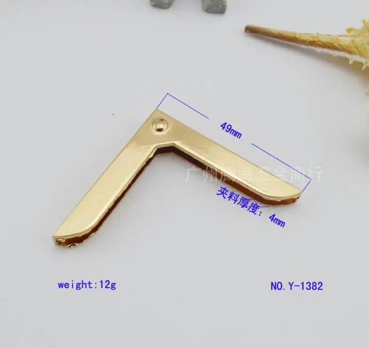 10 шт./лот Сумки багажа Аппаратные аксессуары кожа оборудование угол сплава сумки