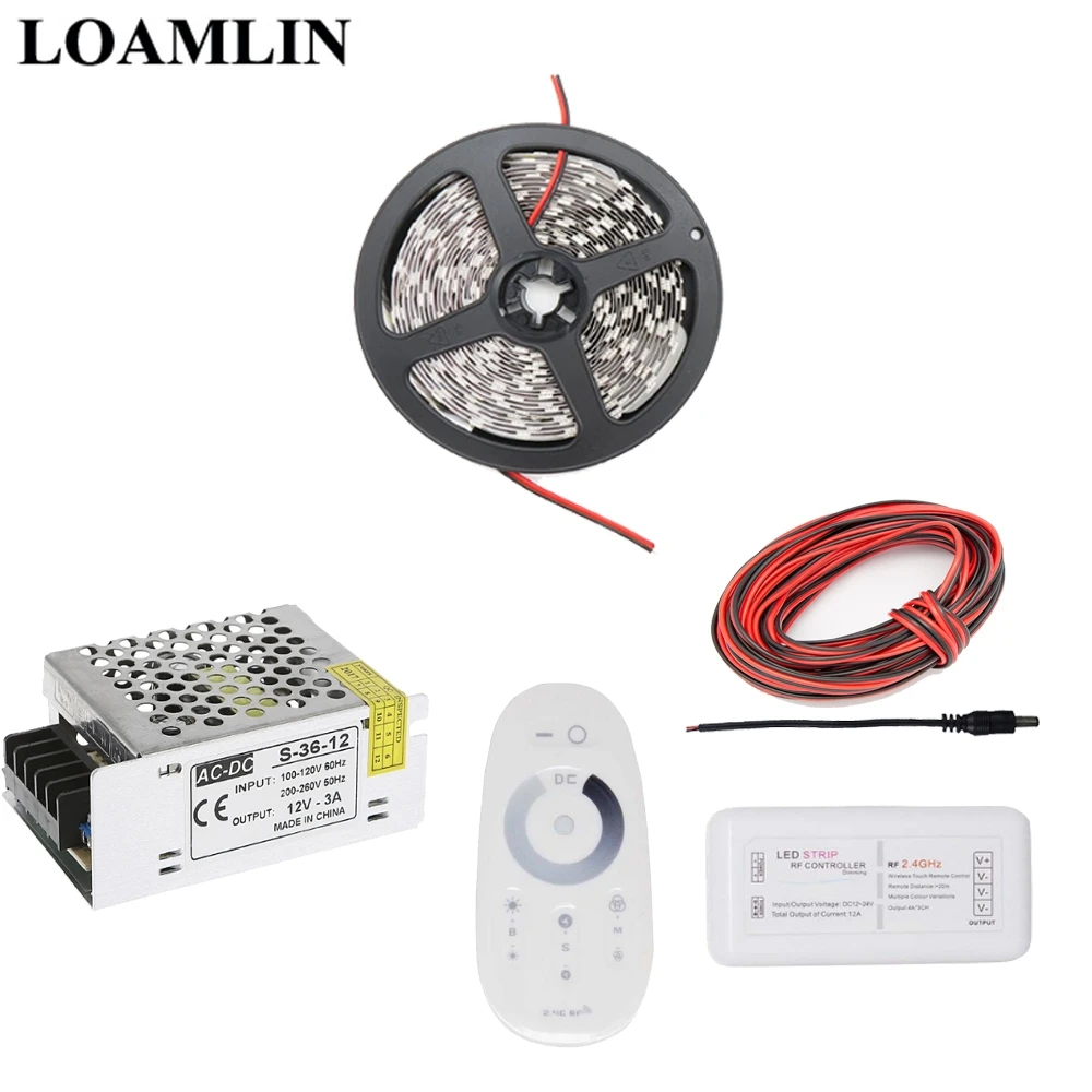 Светодиодная лента 5050SMD белый/теплый белый/синий/красный водонепроницаемый