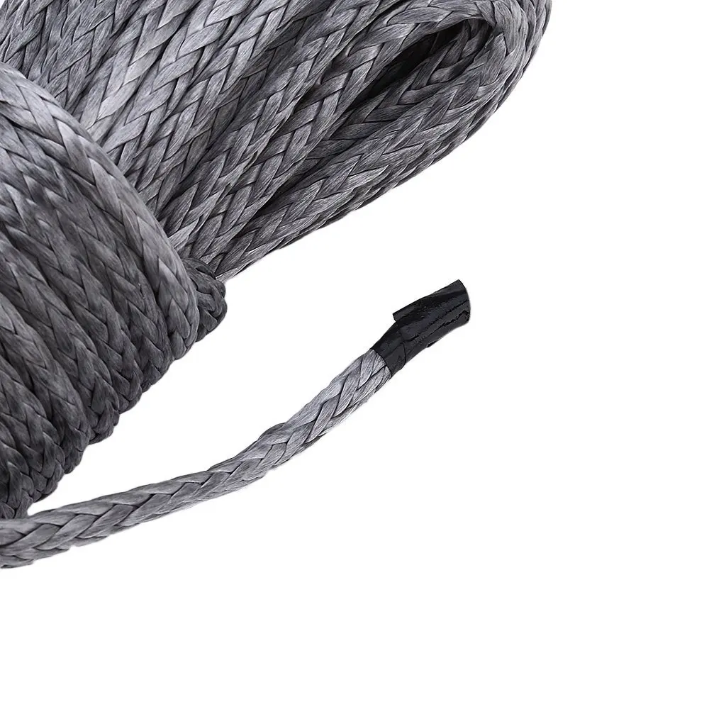 

Free Shipping Gray 3/16"*50ft ATV Winch Line&4000lbs Rope Fairlead, Off Road Rope for Winch Accessaries,Synthetic Winch Cable