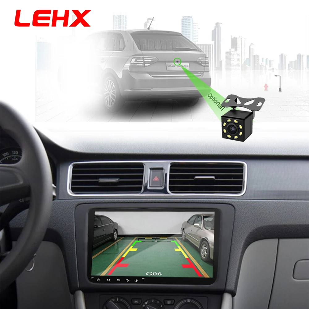 LEHX 9 дюймов Автомобильный Android 8,1 автомобильный Радио gps авто радио 2 Din USB для VW Skoda Octavia golf 5 6 touran passat B6 jetta polo tiguan