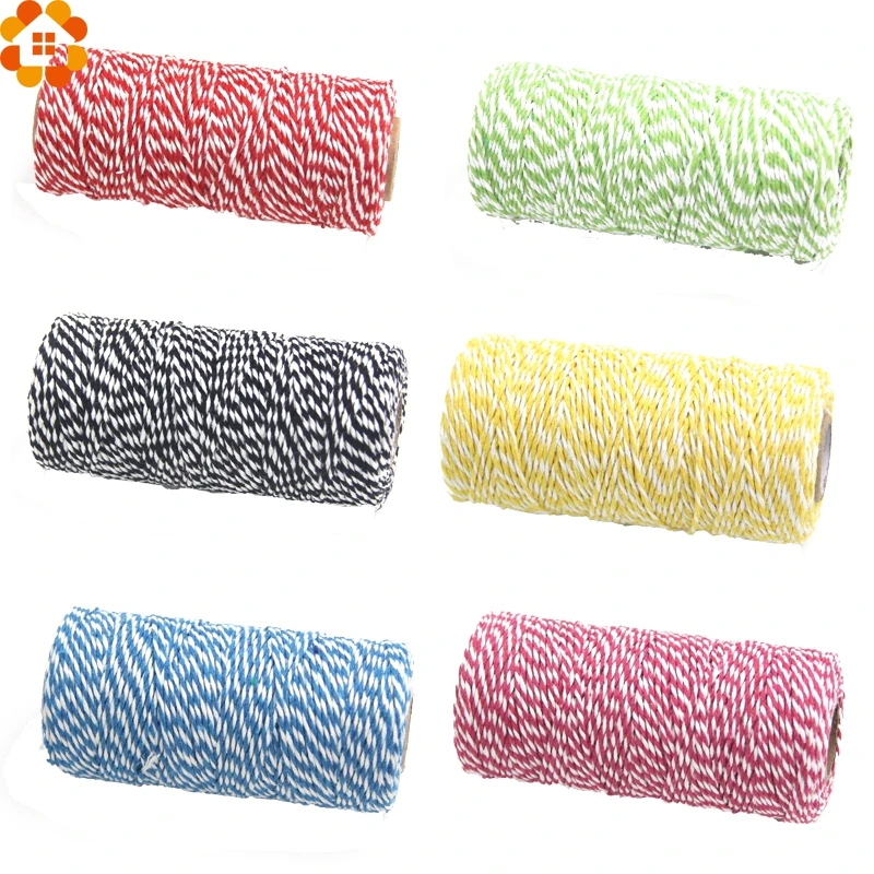Новинка! 100 ярдов/рулон хлопчатобумажная плетеная полоска для рукоделия леска