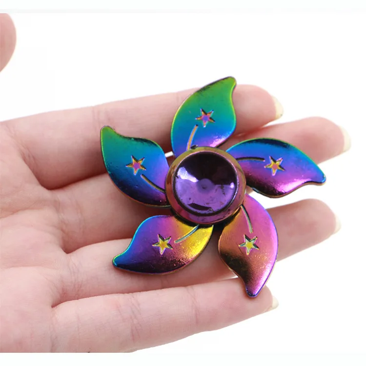 Explosive zinc alloy plating bright fingertip gyro Metal finger decompression toy Exquisite small and good to get started | Игрушки и