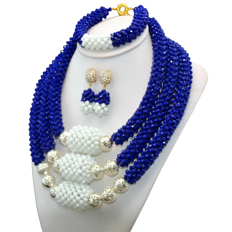 Кристалл Костюм Африканский Ювелирные наборы коренастый в нигерийском стиле