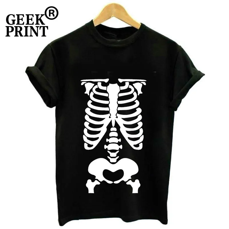 Women Tops HALLOWEEN SKELETON Costume Dress Up funny unique Tumblr goth present T Shirt Dropshipping | Женская одежда