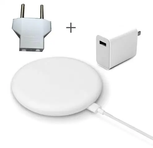 add EU plug Xiao mi Оригинальное беспроводное быстрое зарядное устройство 20 Вт макс для mi 9(20 Вт) mi X 2 S/3(10 Вт) Qi EPP совместимый мобильный телефон(5 Вт) несколько безопасный - Цвет: add EU plug