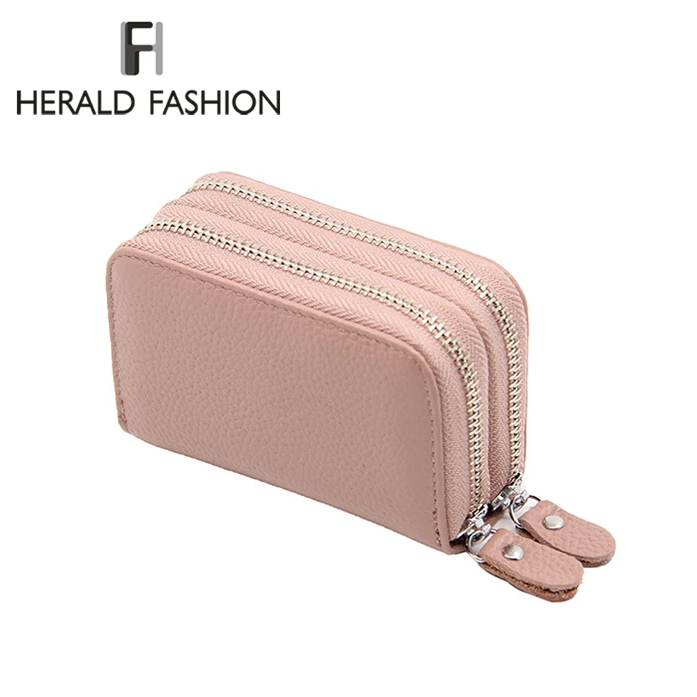Herald Fashion Женская обувь унисекс из натуральной кожи бизнес держатель карты RFID