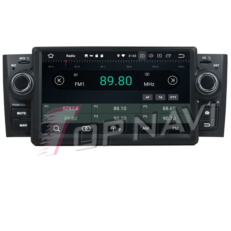 Автомобильный мультимедийный DVD плеер Topnavi 7 дюймов Восьмиядерный процессор Android 9