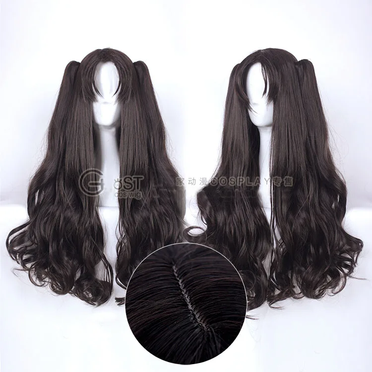 

High Quality Tohsaka Rin Cosplay Wig Fate Grand Order Fate Stay Night Wavy Heat Resistant Synthetic Hair Wigs + Wig Cap