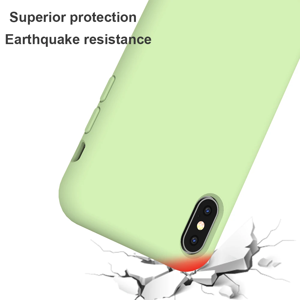 Силиконовый чехол для iPhone XR XS Max X 8 7 6s Plus|Бамперы| |