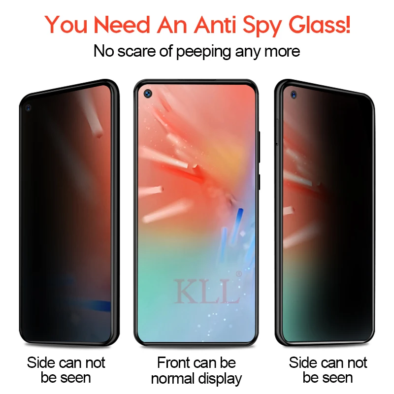 Антишпионское закаленное стекло для Samsung Galaxy A8s A6s A50 A30 M20 M10 Защитная пленка экрана