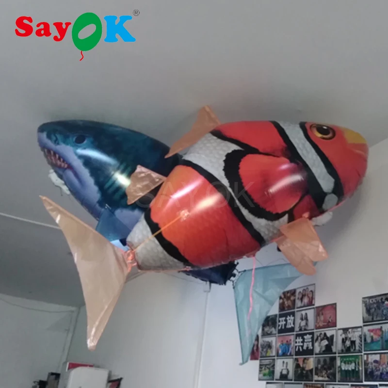 RC Air swimming fish игрушки Дрон акула клоун воздушные шары в виде рыбы Немо Летающая