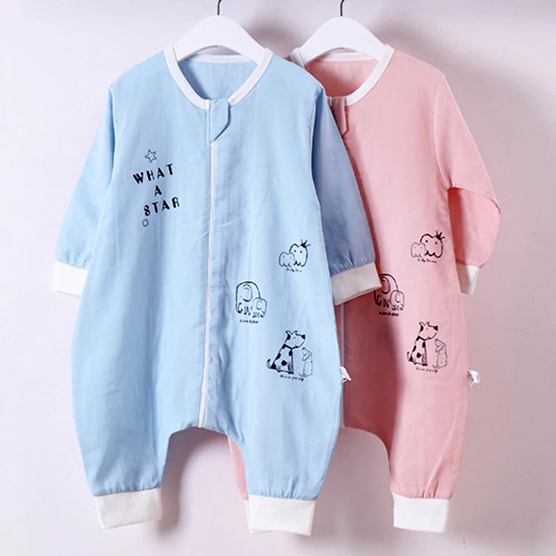 Детские спальные мешки ноги хлопковое газовое со спальным мешком летние мягкие