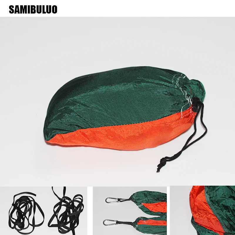 SAMIBULUO парашют гамак для двух человек Открытый Портативный Сад двора патио
