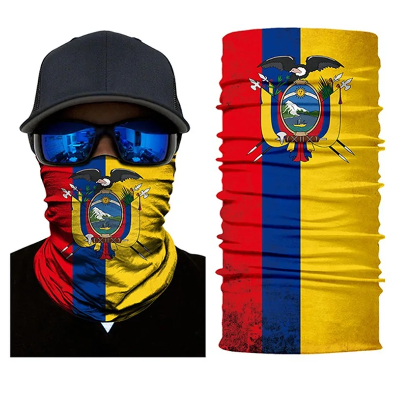 3D кантри шарф с флагом мотоцикл Facemask Лыжная маска бесшовные ветрозащитные Анти