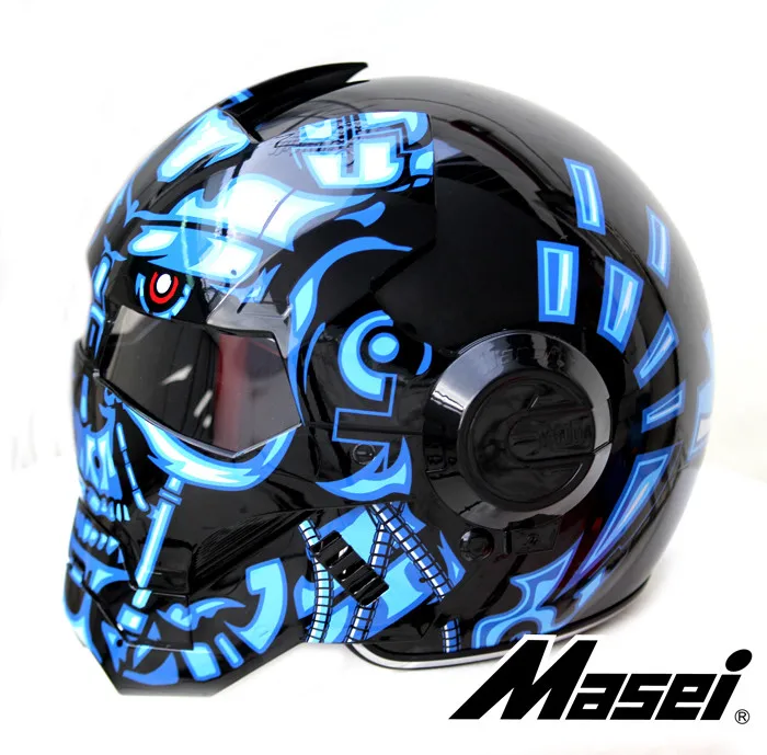 Masei 610 синий военная машина мотоцикл чоппер шлем ml XL |