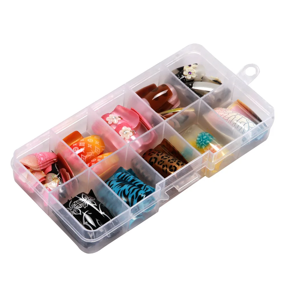 Гель лак для ногтей 100 гель арт 10 цветов на французском языке в коробке 1 набор