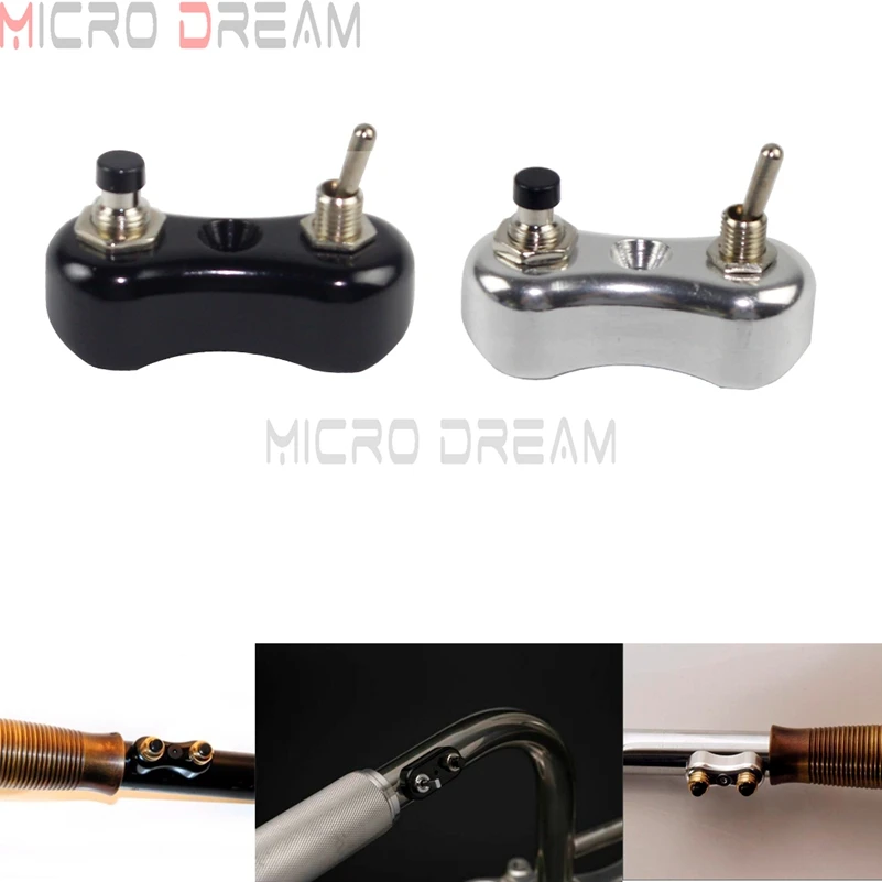 Винтажные мотоциклетные переключатели тумблер 7/8 дюйма и 1 дюйм Универсальный