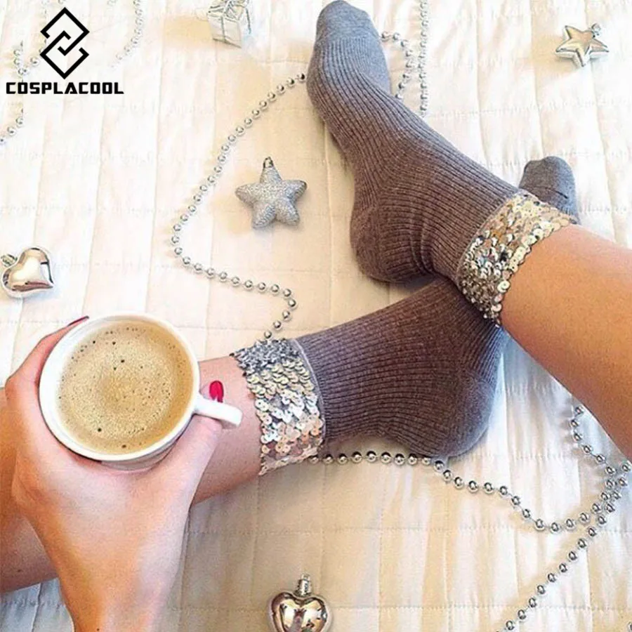 Новые корейские блестящие короткие носки в виде мороженого из хлопка|calcetines