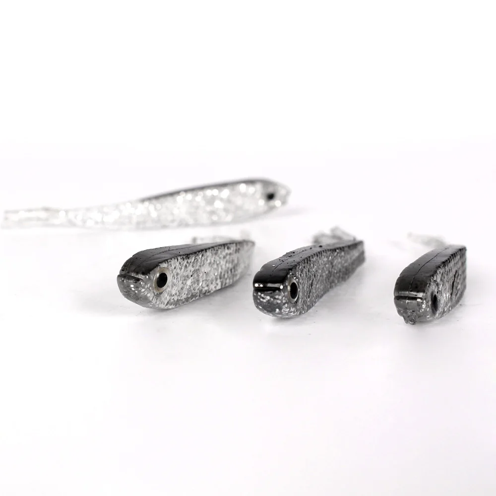 10 шт./лот мягкая рыболовная приманка серая свимбейт снасть для ловли серебряного