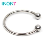 Кольцо на пенис IKOKY, кольцо на пенис разных размеров, интимные игрушки для мужчин, товары для взрослых, из нержавеющей стали, для задержки эякуляции, Мужской мастурбатор