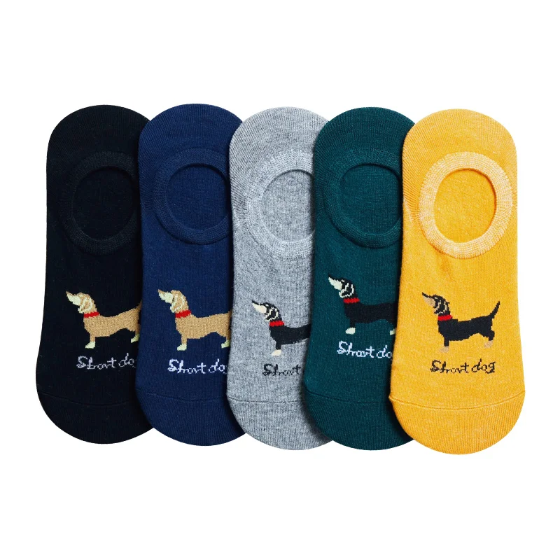 Мужские хлопковые короткие летние носки, calcetines invisibles hombre meias coloridas coolmax antideslizante, мужские Модные уличные носки, 5 пар