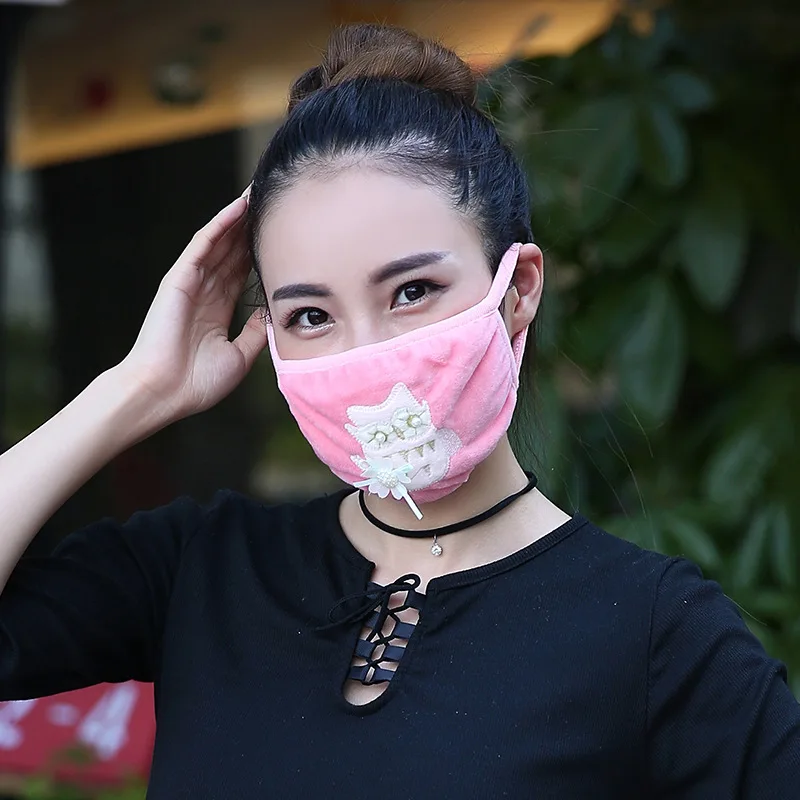 10 шт./упак. Корейская маска для рта женская Kpop защищающая от пыли PM2.5 оптовая