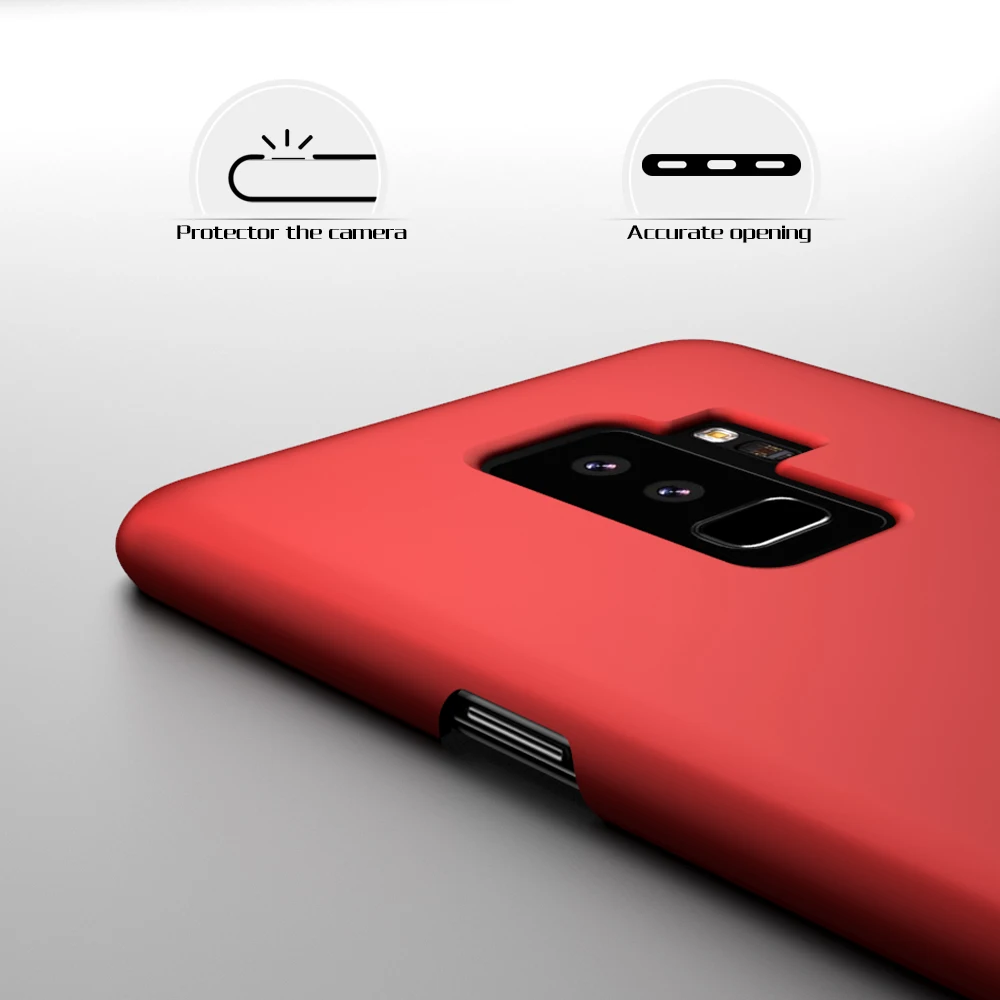 SLEO For Samsung Galaxy S9 Plus Ultra Thin Hard Plastic Back Case Protective Cover |