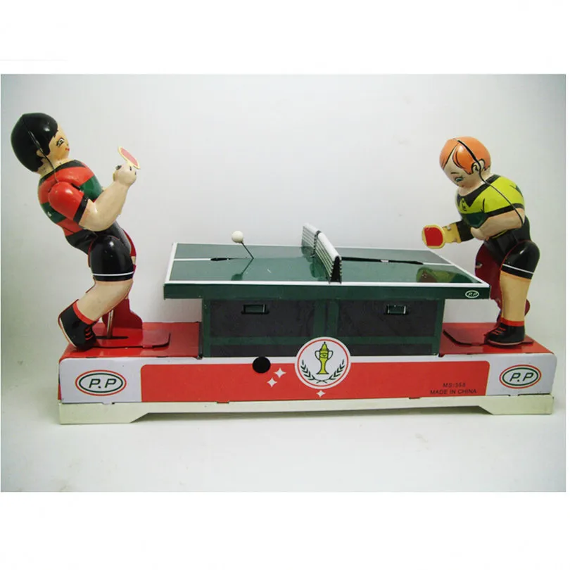 Забавная игра в пинг-понг коллекционные оловянные игрушки оригинальная