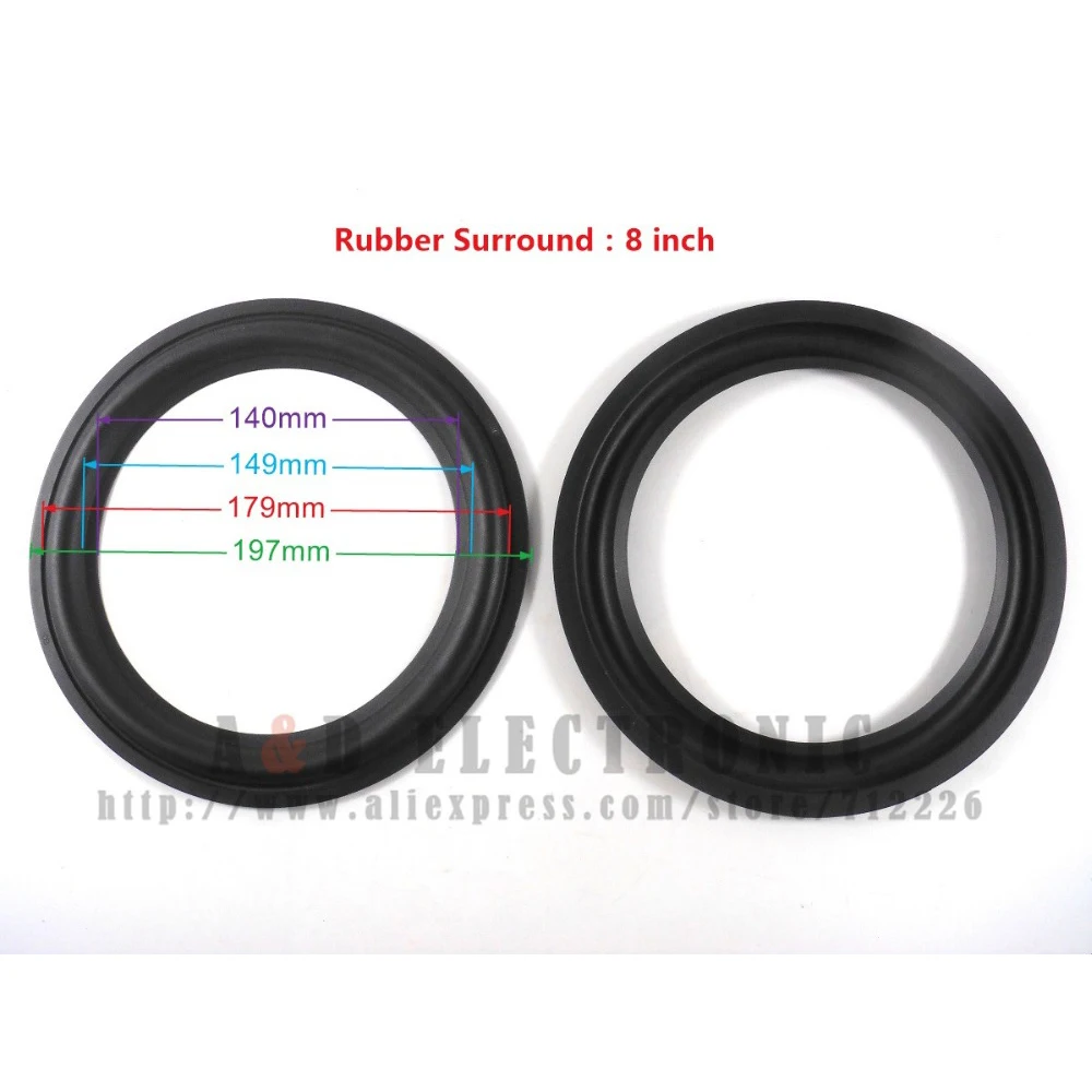 Новая пара 2 шт./лот 8 дюймов ремонтный низкочастотный динамик/басовый динамик