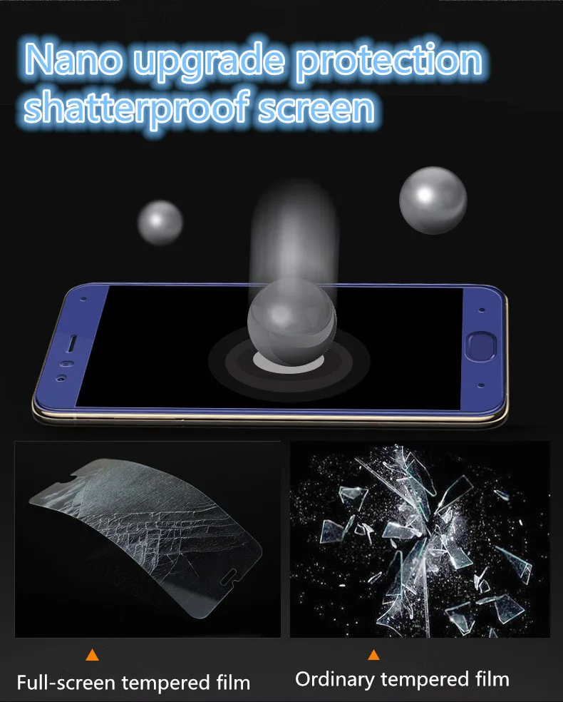 

Tempered Glass Film Full Screen Cover Silk Screen Mobile Phone Protective Film For Xiaomi 5C 5X Redmi Note4 Mix2 Mix2S