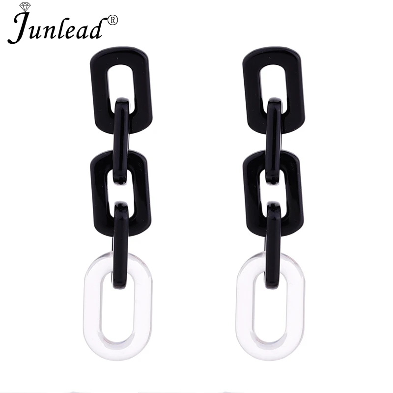 Женские серьги-подвески Junlead элегантные длинные серьги из смолы и акрила в