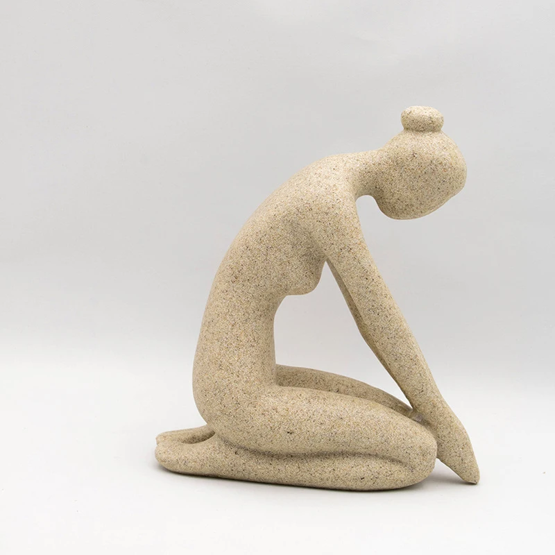 7 видов стилей Статуэтка для йоги абстрактное искусство фарфоровая статуэтка