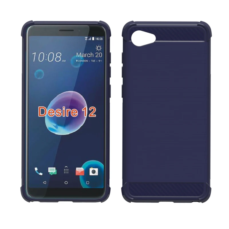 Бренд gligle противоударный умный Мягкий ТПУ чехол для htc Desire 12