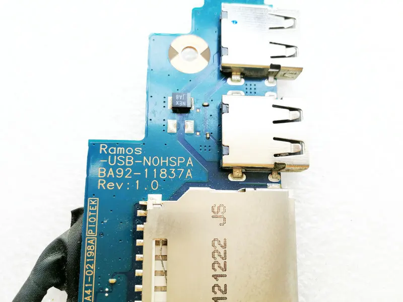 Оригинальный Для samsung NP510R5E NP370R4E 370R5E 450R4V 470R5E BA41 02198A usb кардридер плата кнопка