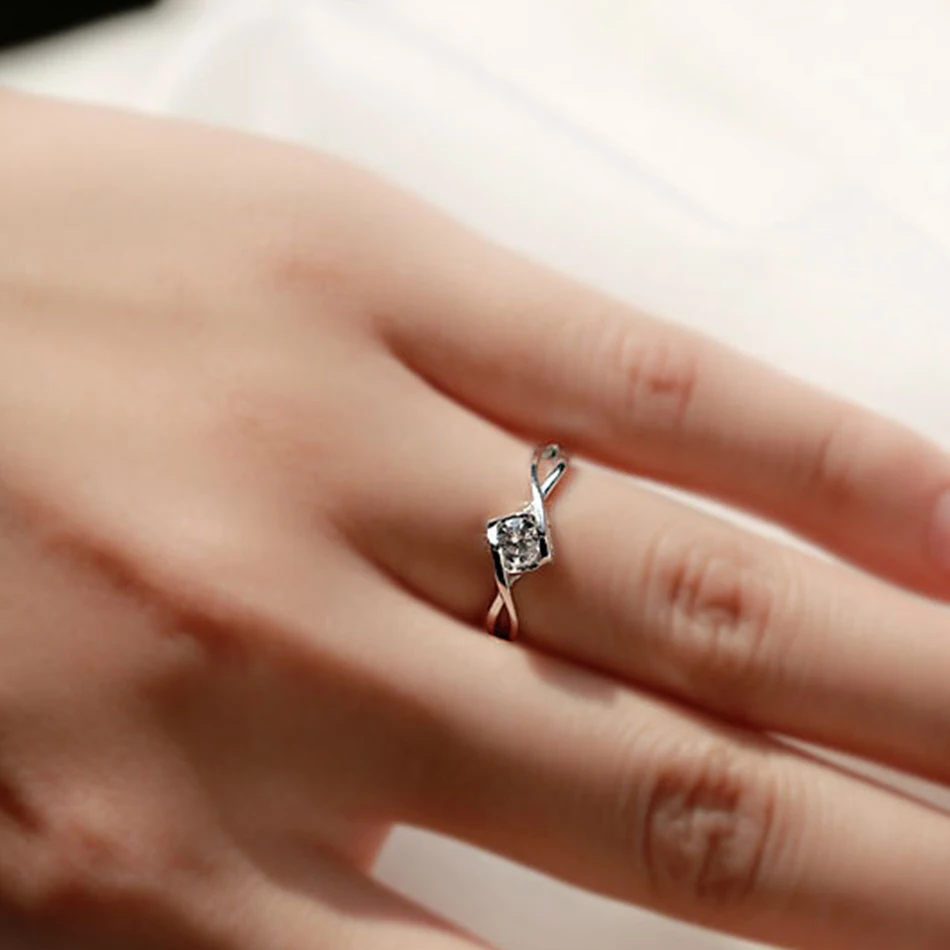 Полые кольца женские модные ювелирные изделия аксессуары с Стразы из сплава для