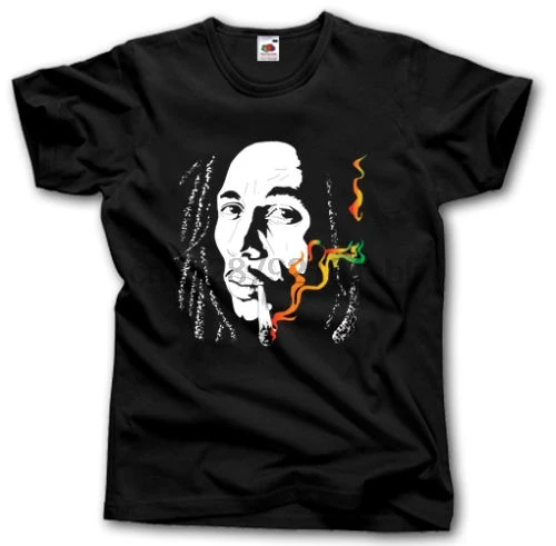 Рэгги Боб Марли рубашка S-XXXL музыка WEED JAMAICA RASTA | Мужская одежда