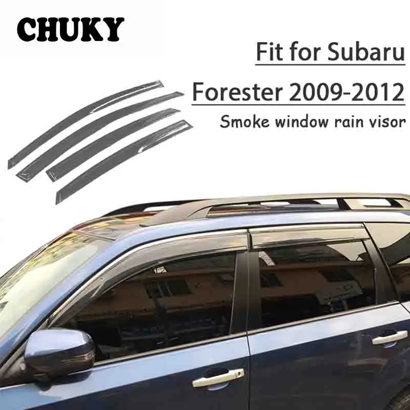 Chuky 4 шт. ABS автомобильный Стайлинг окна навесы укрытия от дождя для Subaru Forester 2009 2010